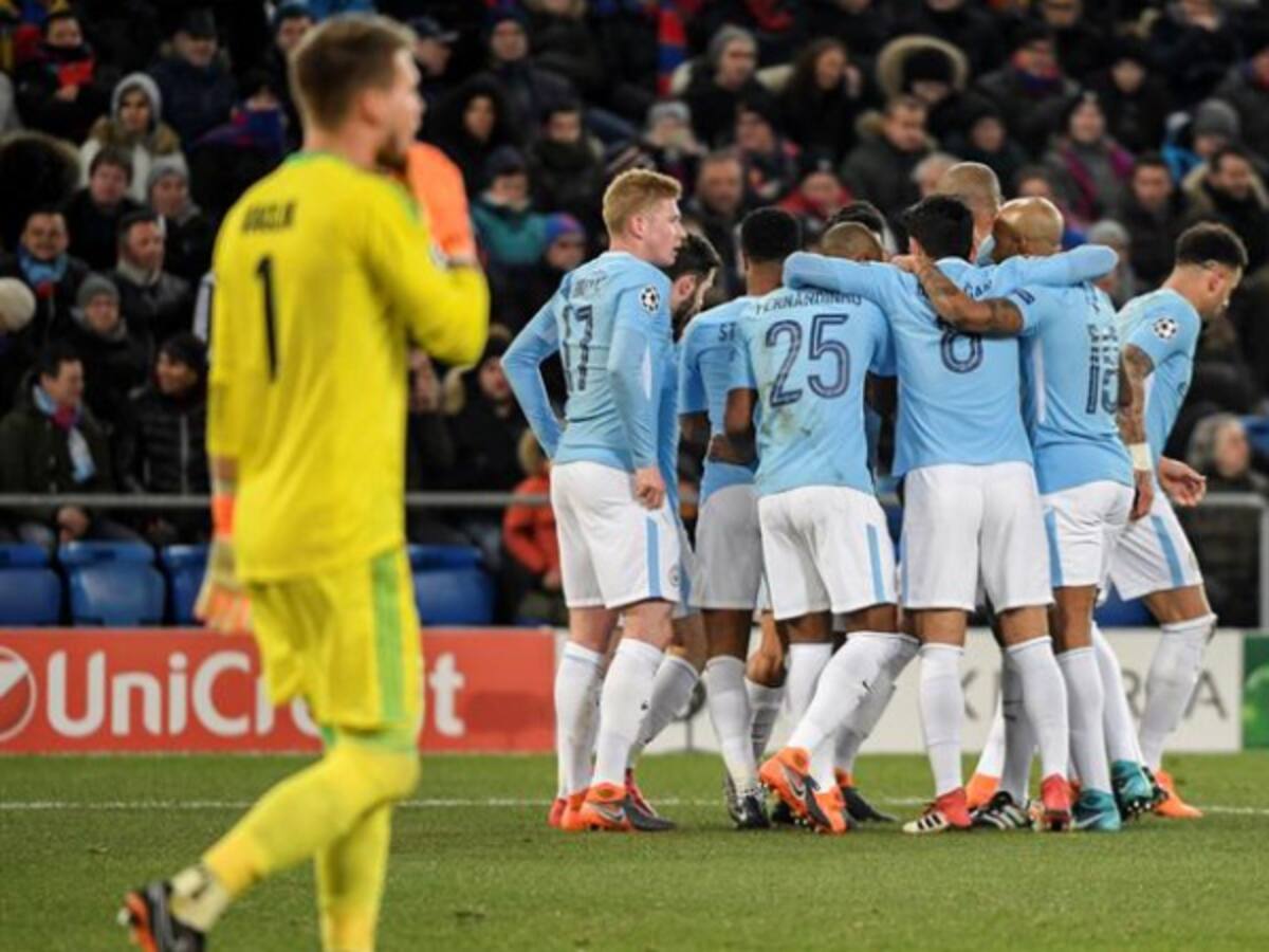 El City aplasta al Basilea como visitante y ya piensa en los cuartos