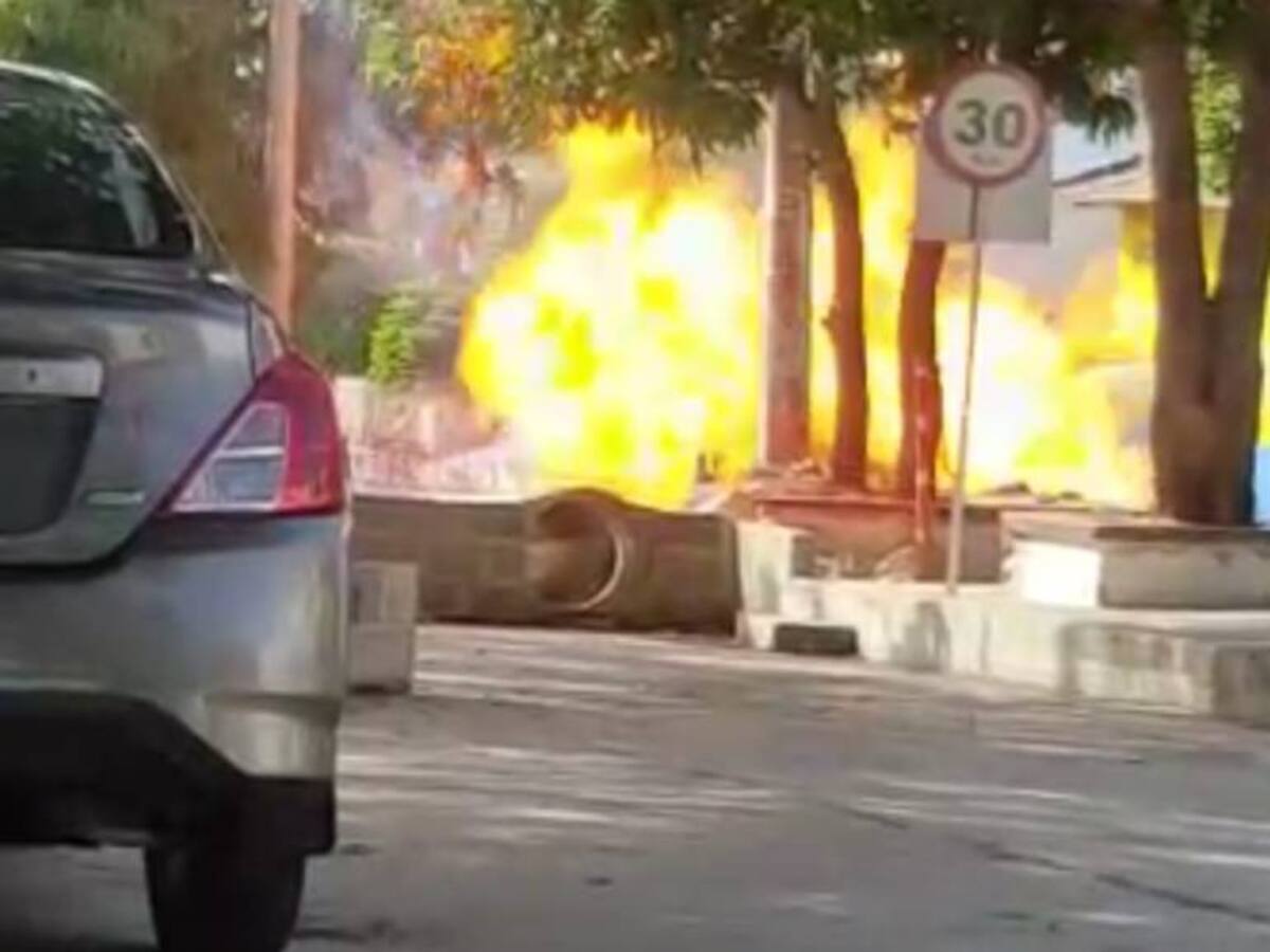 Murió obrero tras explosión de tubería de gas en Barranquilla