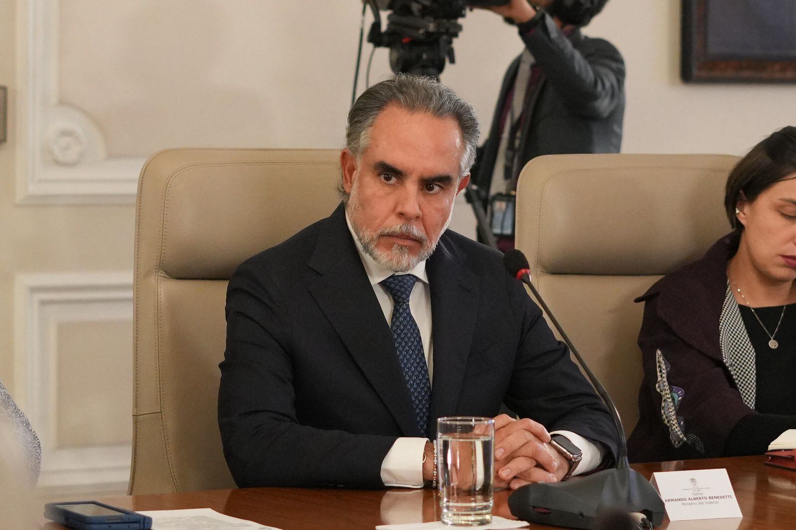 Armando Benedetti en el consejo de ministros de este 3 de marzo de 2025. Foto: Suministrada.