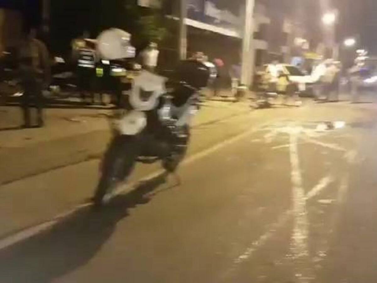 Sin identificar joven muerto en accidente en una avenida de Cartagena