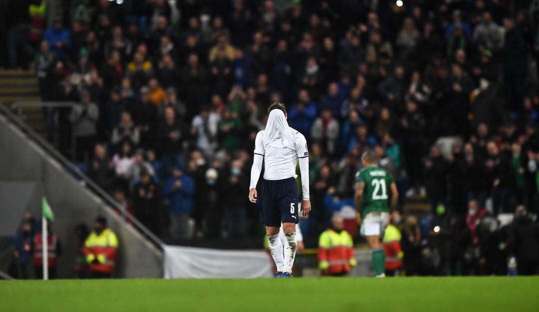 Irlanda del Norte 0-0 Italia en Eliminatorias 2021