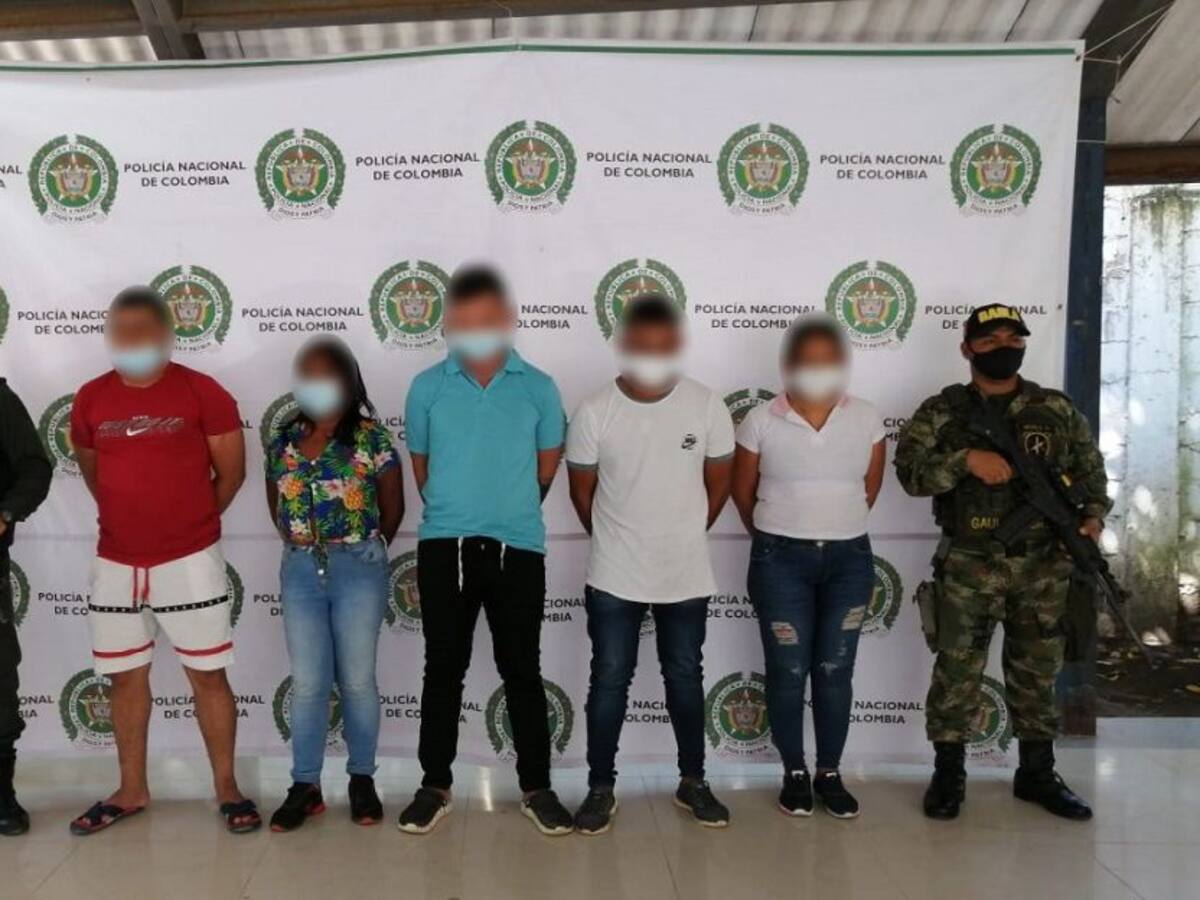 Capturan a cinco presuntos extorsionistas en la zona costanera de Córdoba