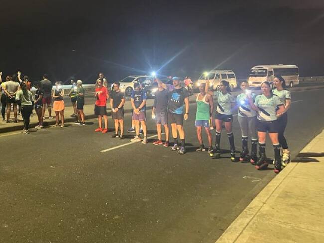 La actividad se realizó en la avenida Santander en memoria de Pedro Amarís, quien perdió la vida tras ser arrollado por un taxi