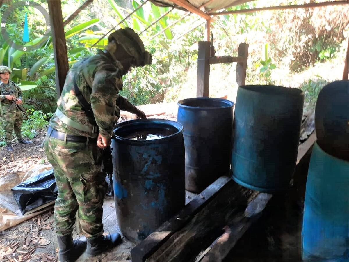 Ejército incautó mercancía para procesamiento de drogas en Bolívar
