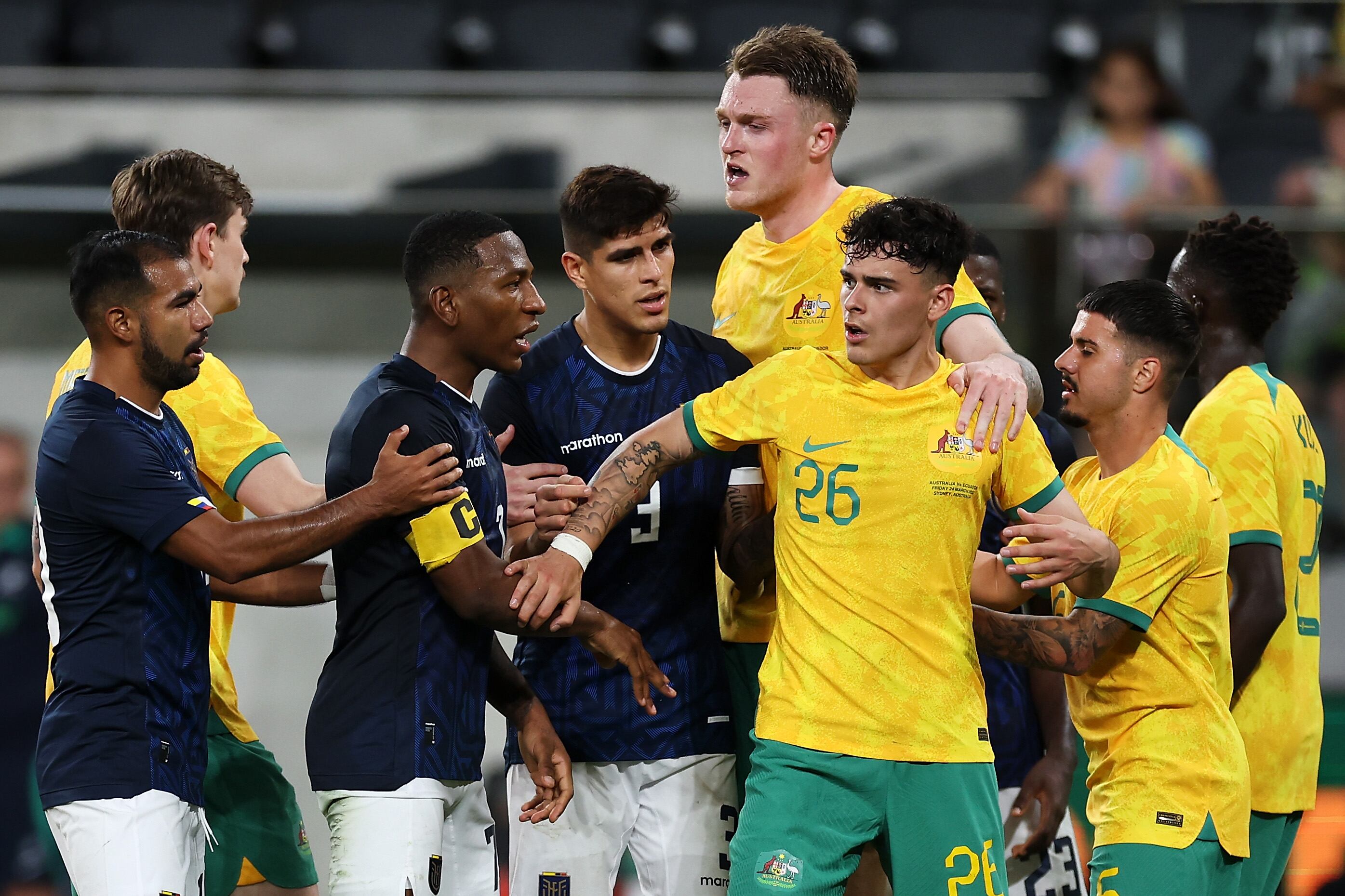 Derrota de Ecuador ante Australia. (Photo by Mark Kolbe/Getty Images)