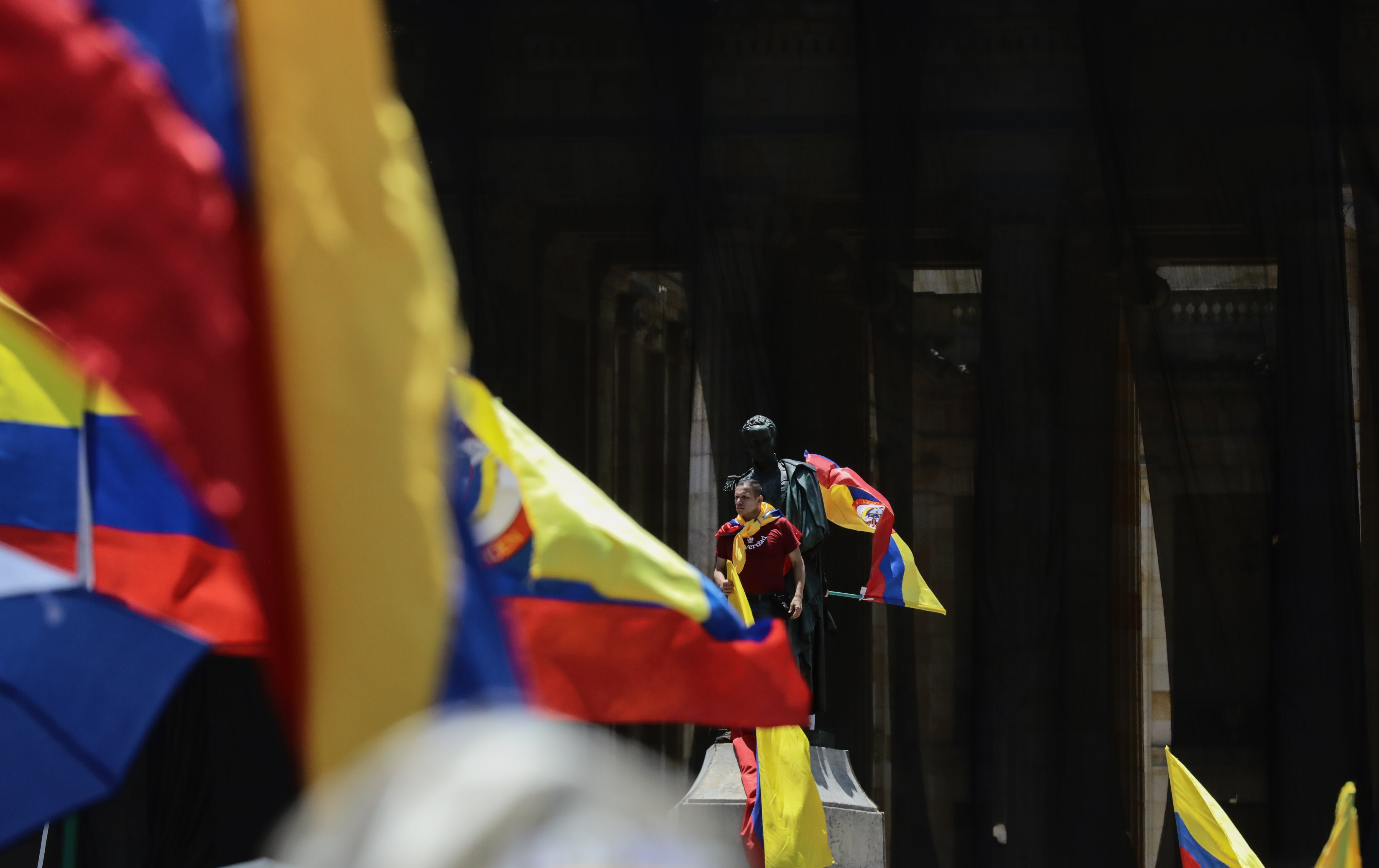 Día cívico en Colombia viernes 19 de abril. Foto: Juancho Torres/Anadolu via Getty Images)
