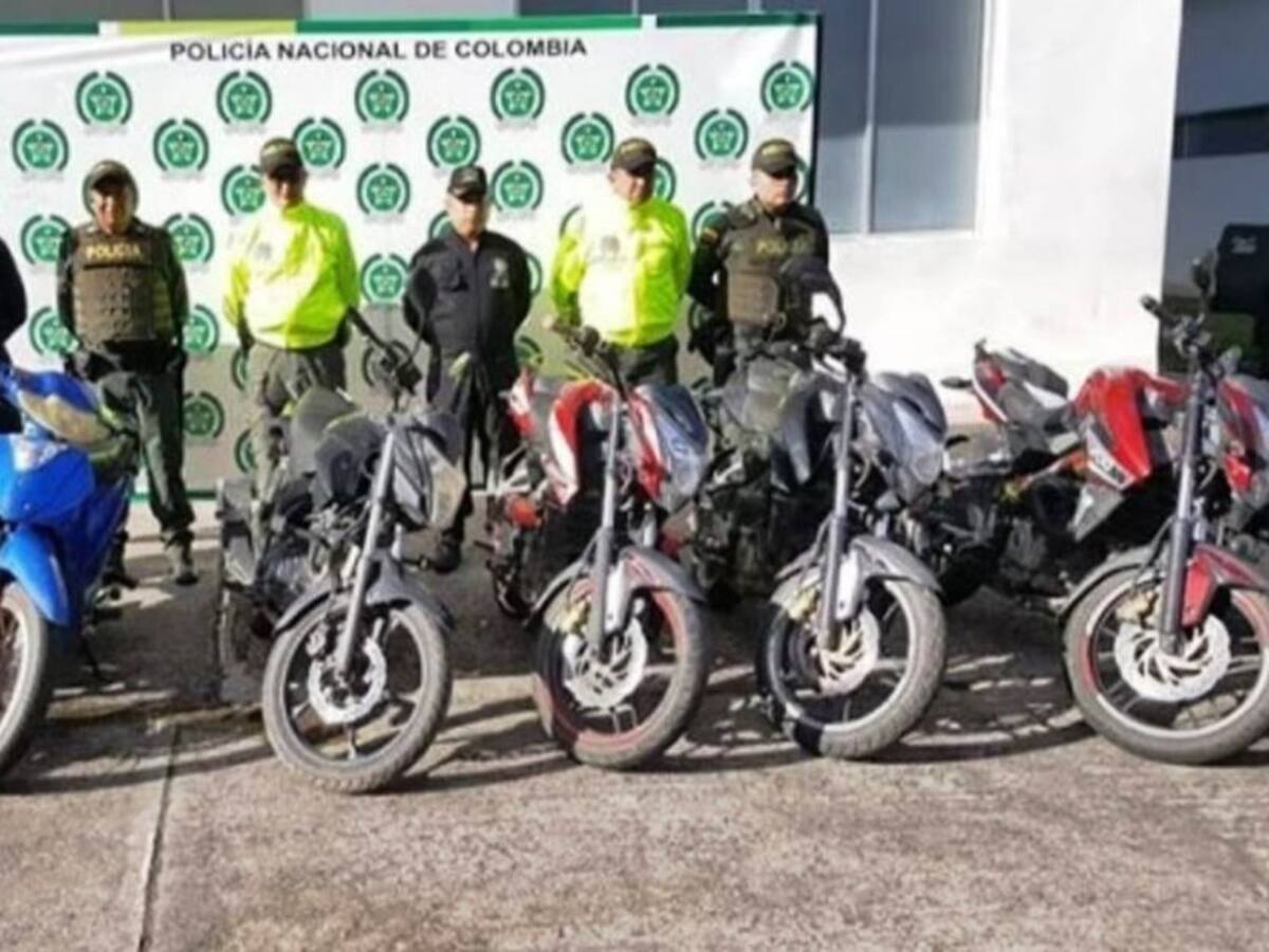 124 motocicletas que habían sido hurtadas han sido recuperadas en Bolívar