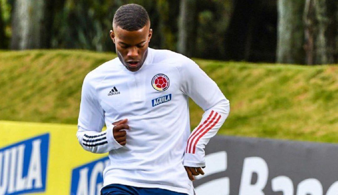 Andrés Román durante el morfociclo de trabajos con Reinaldo Rueda en la capital del país.