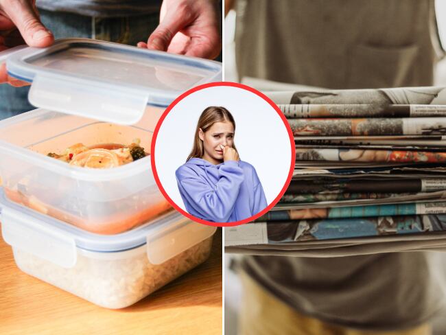 Malos olores, periódico, recipientes plásticos/Imágenes de referencia (Getty Images).