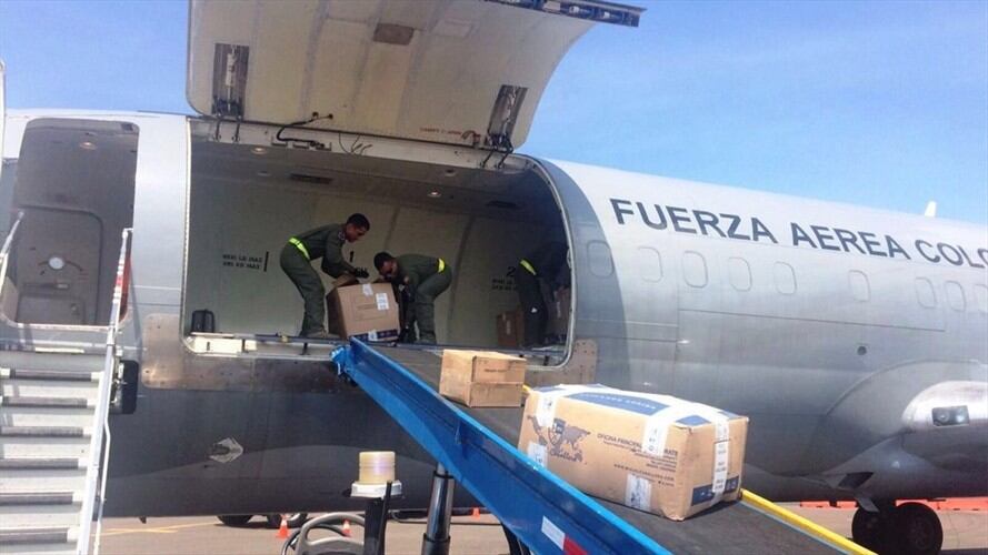 Boeing 727 de la Fuerza Aérea. Foto: Cortesía Fuerza Aérea Colombiana