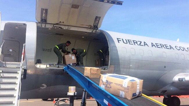 Boeing 727 de la Fuerza Aérea. Foto: Cortesía Fuerza Aérea Colombiana