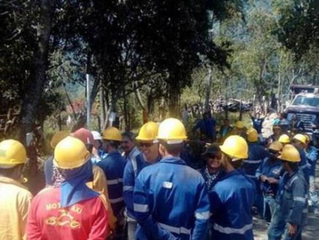 Trabajadores del proceso de reconstrucción de Gramalote.