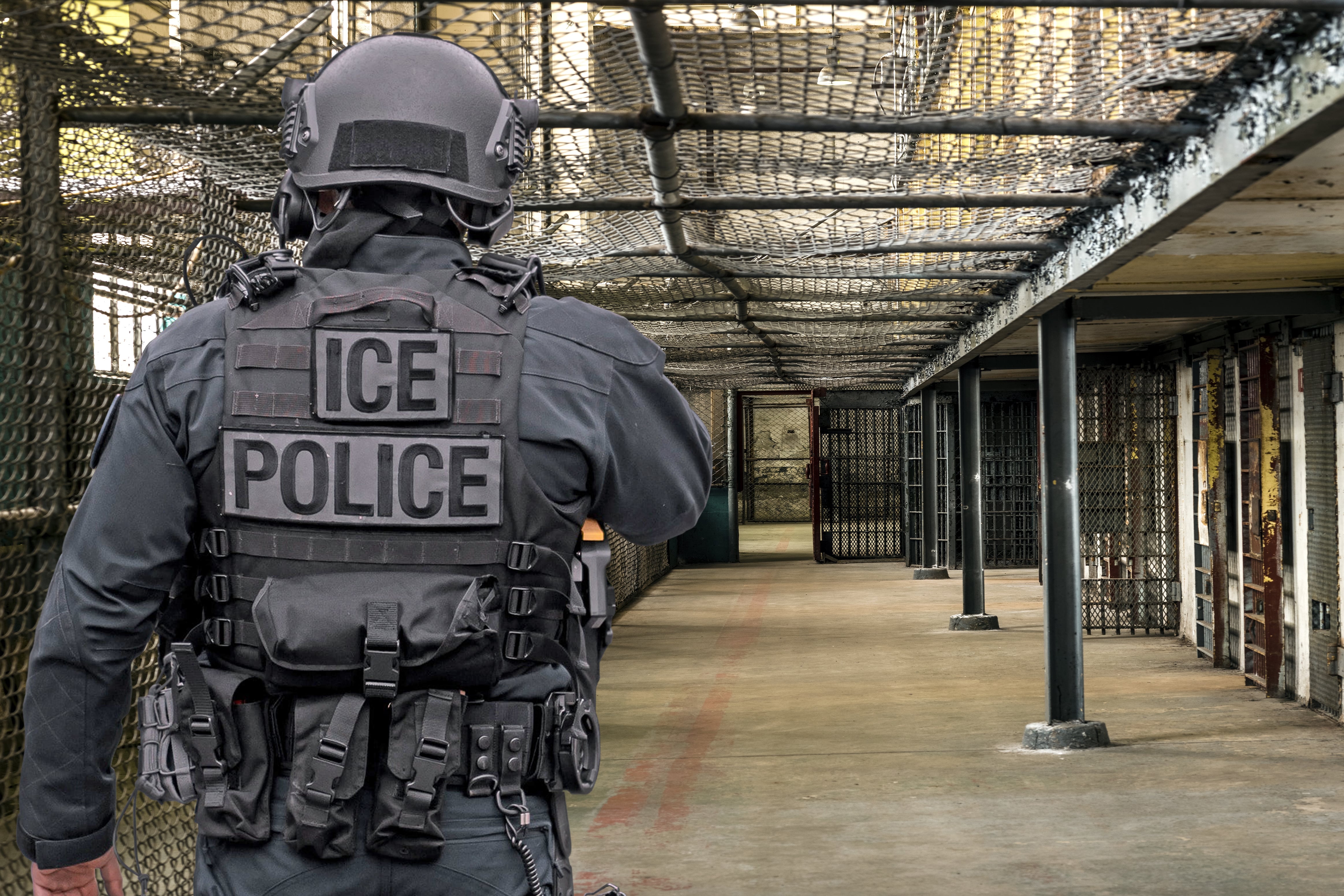 Policía del ICE. Foto: Getty Images.