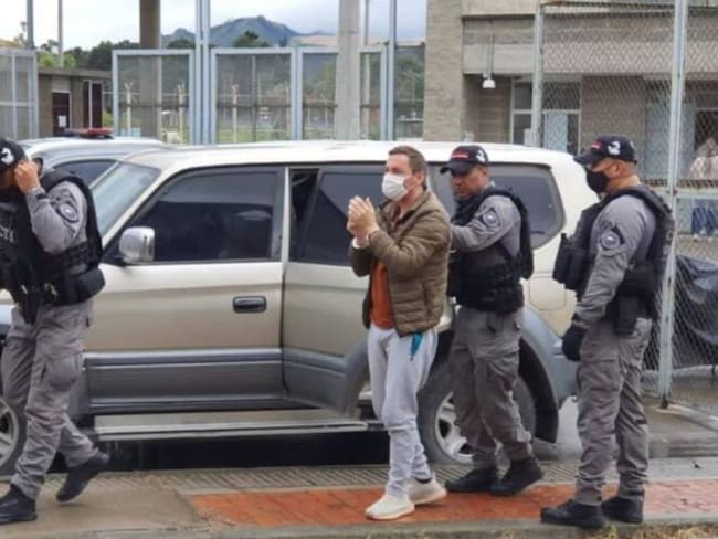 Traslado de Jhonier Leal a la cárcel La Picota FOTO FISCALÍA