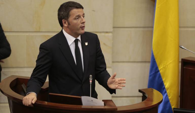 El primer Ministro de Italia Matteo Renzi.