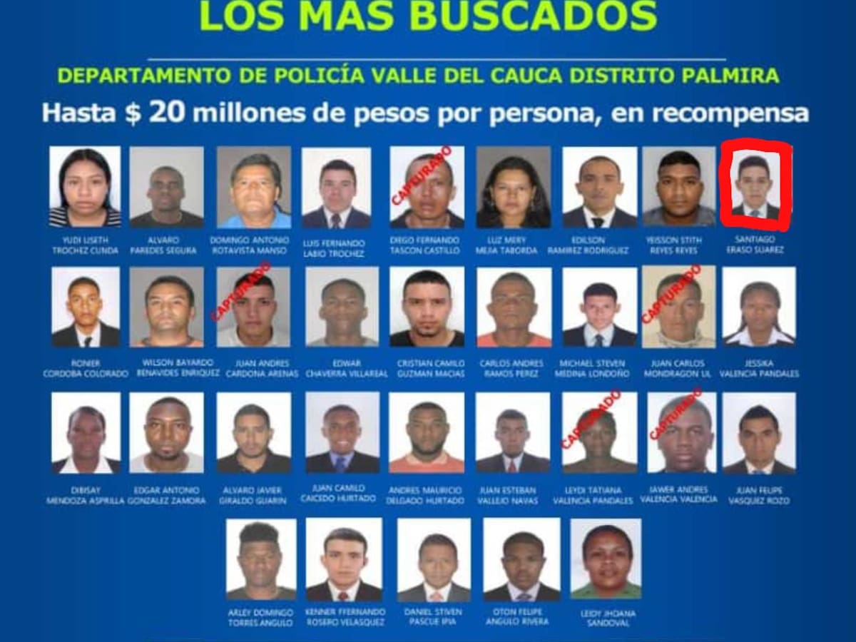 Capturado alias ‘Santi’, uno de los más buscados del Valle por tráfico de drogas