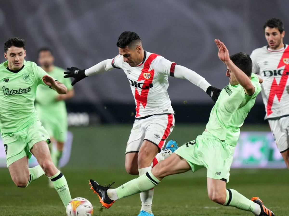 Falcao fue titular en la derrota del Rayo Vallecano que perdió invicto