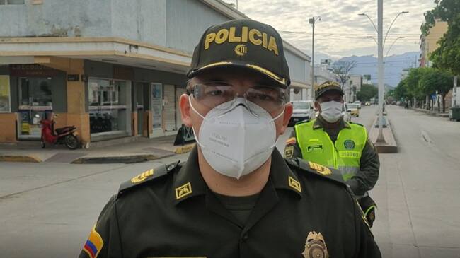 Coronel Óscar Solarte, comandante de la Policía Metropolitana.
