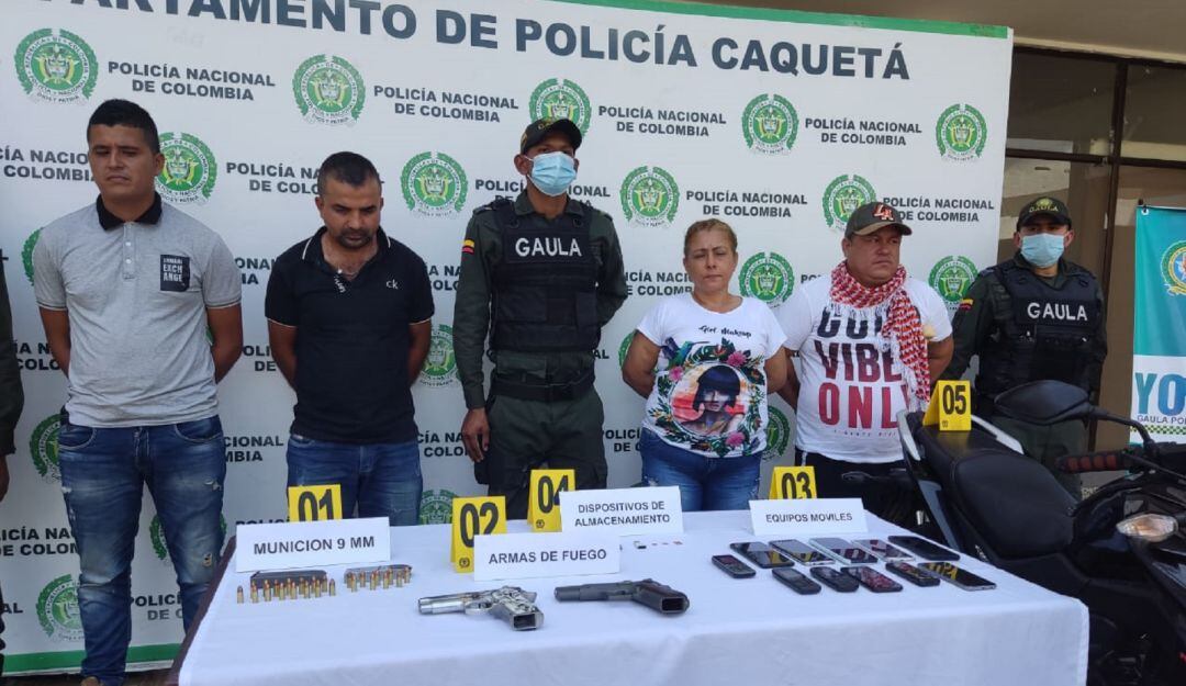 Desarticulan banda de sicarios de Grupos Armados Organizados Residuales en el Caquetá