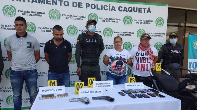 Desarticulan banda de sicarios de Grupos Armados Organizados Residuales en el Caquetá