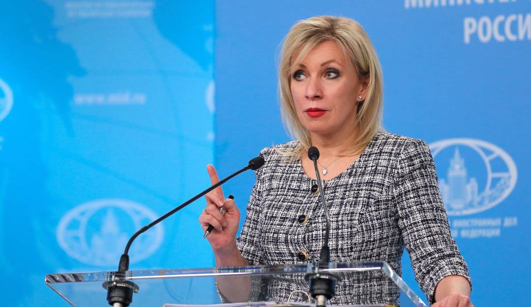 María Zajárova, portavoz del Ministerio de Relaciones Exteriores.               Foto: Getty 