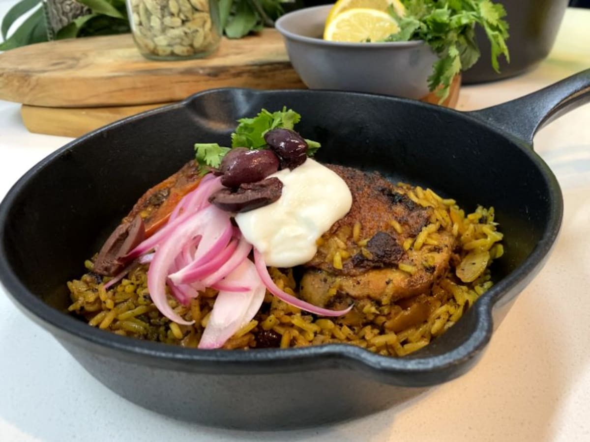 Arroz Marroquí con sartenes Victoria