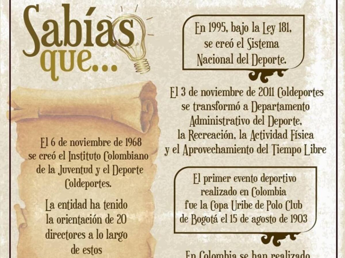 Los 50 años de Coldeportes