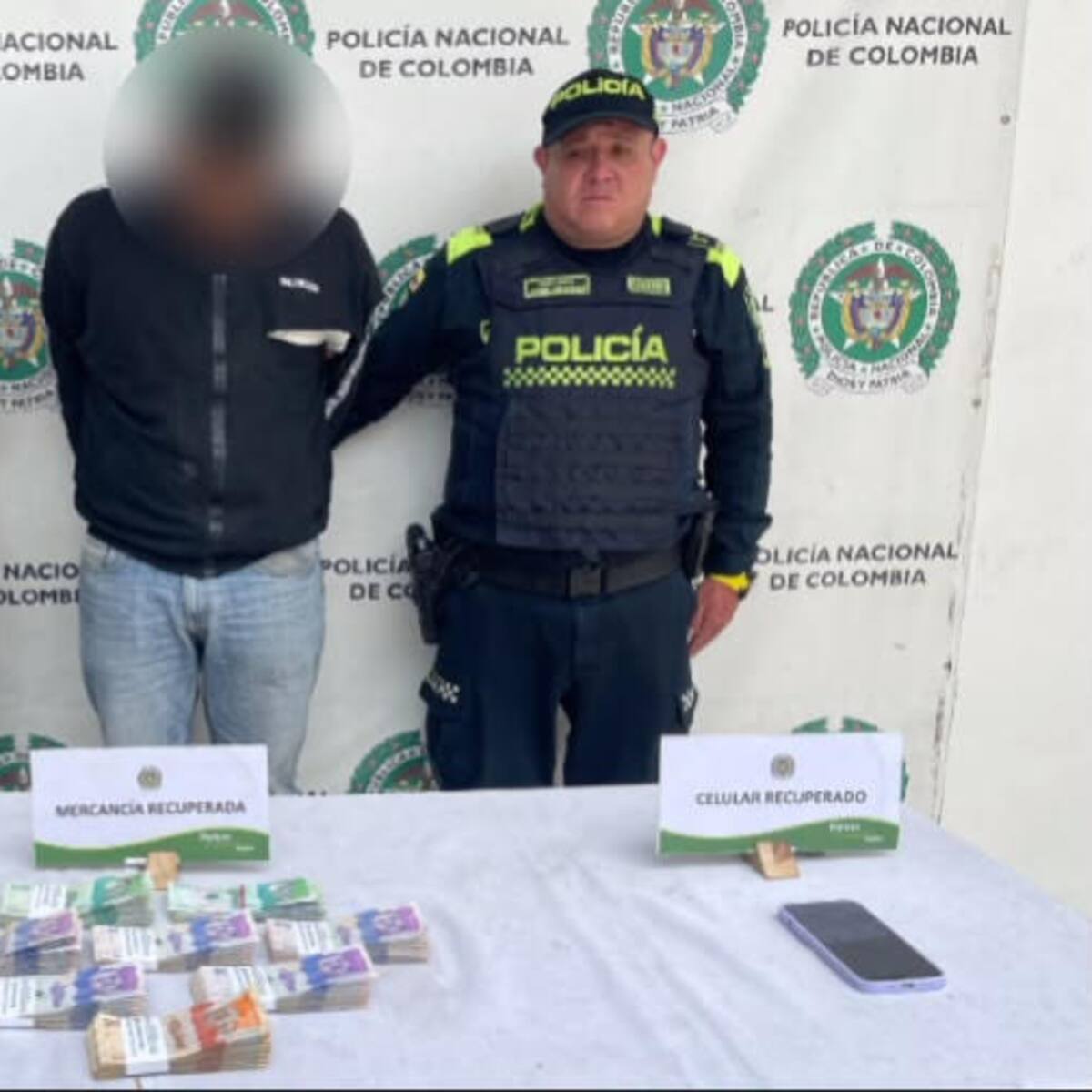 Capturan a dos fleteros que actuaban en el norte de Bogotá: Uno de ellos ya había sido capturado