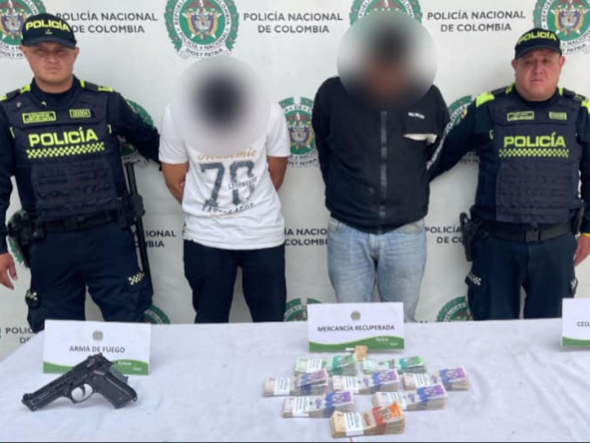 Capturan a dos fleteros que actuaban en el norte de Bogotá: Uno de ellos ya había sido capturado