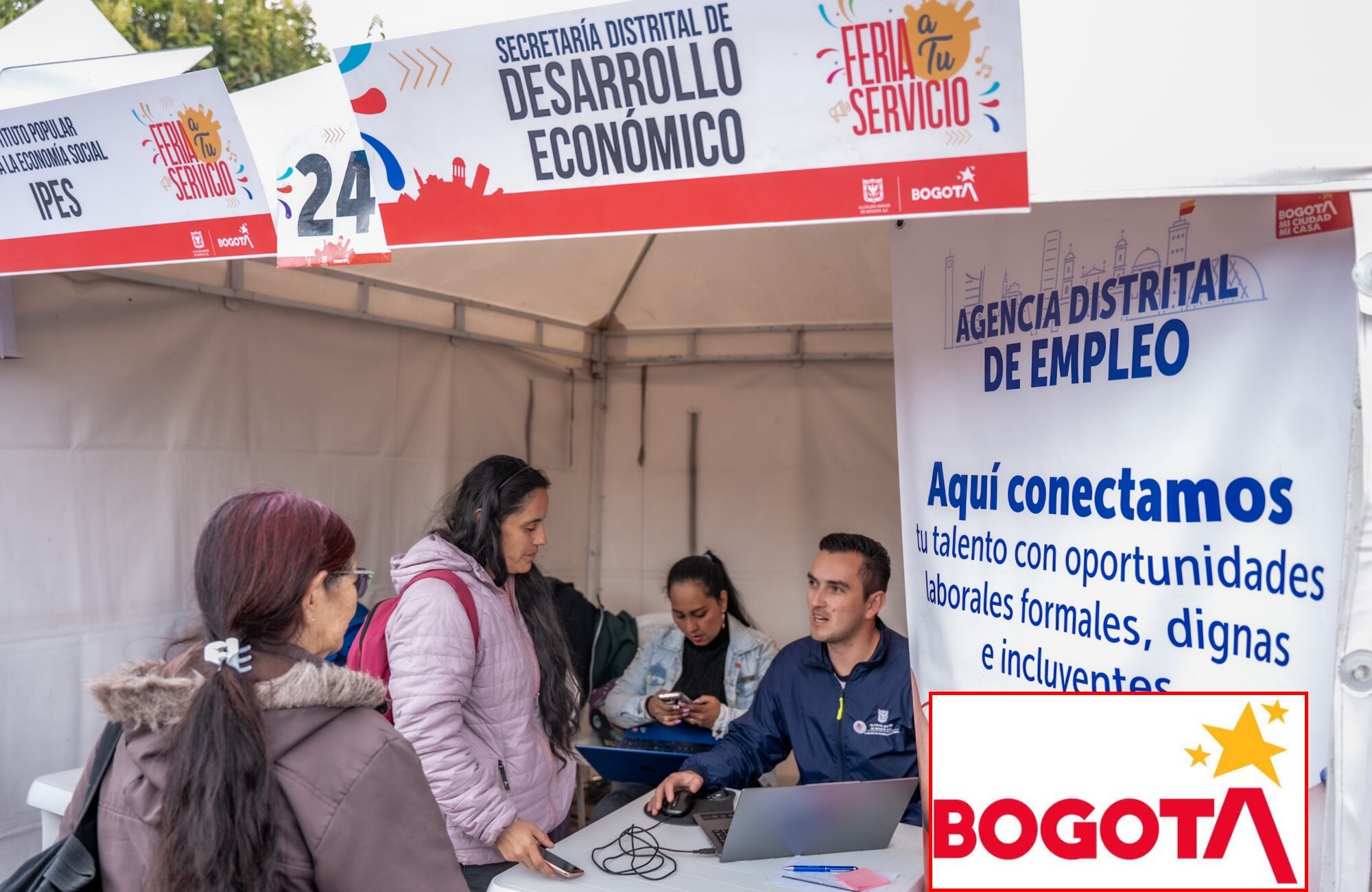 100 vacantes para trabajar en Bogotá. Foto: Alcaldía de Bogotá.