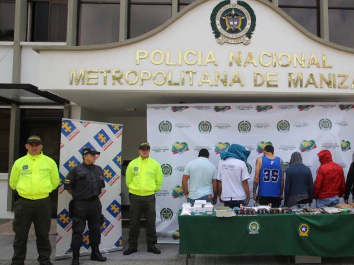 Siete personas capturadas por tráfico de estupefacientes en Manizales