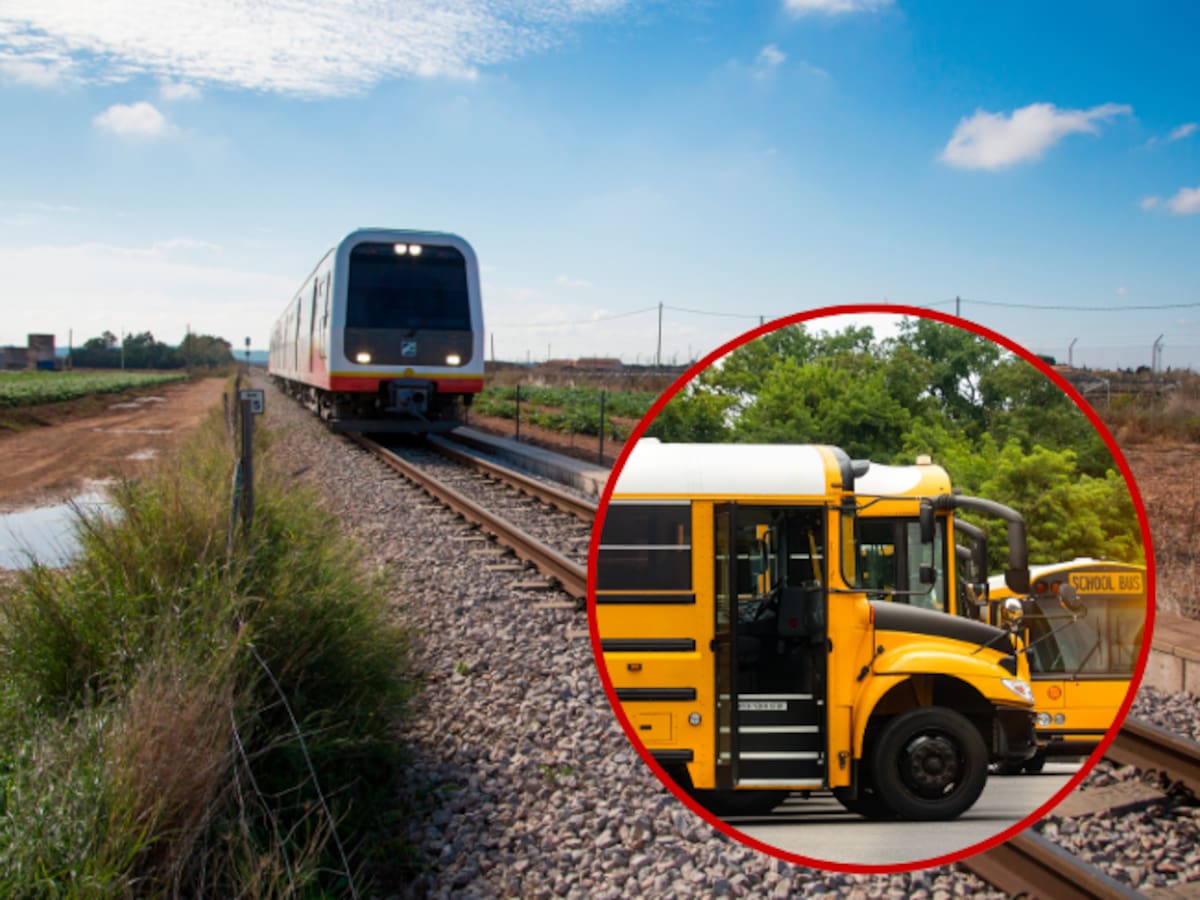 Cuatro muertos, entre ellos dos niños, deja accidente entre tren y bus escolar