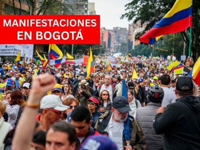 Manifestaciones en Bogotá del 25 al 30 de noviembre de 2025 Foto: Colprensa