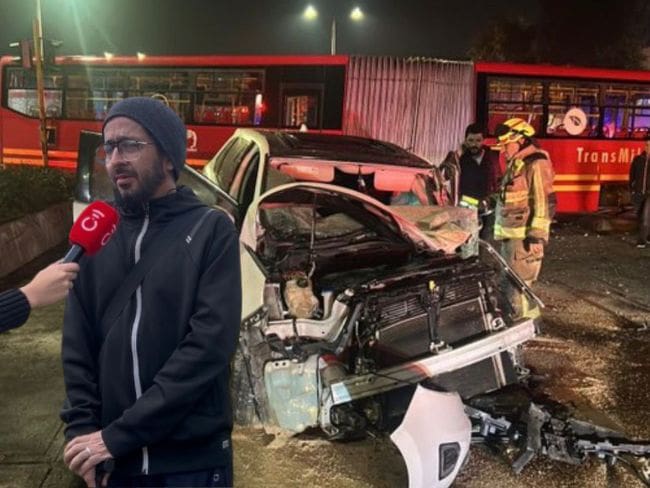 Víctima de choque entre Transmilenio y camioneta en la calle 80 pide indemnización y justicia
