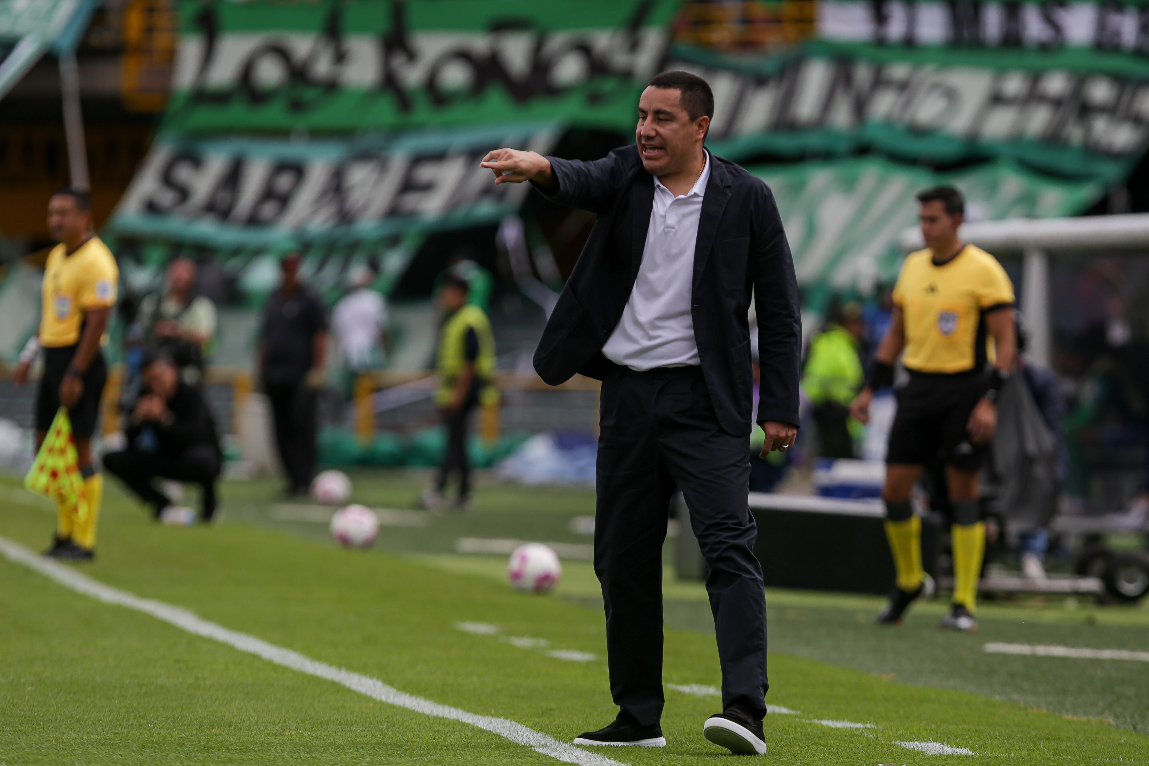Efraín Juárez, entrenador de Nacional. (Colprensa - Cristian Bayona).