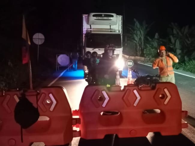 Cierre de la vía Ibagué - Cajamarca
