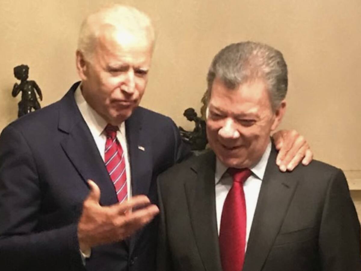 ¡Felicitaciones amigo!, el mensaje de Juan Manuel Santos a Joe Biden