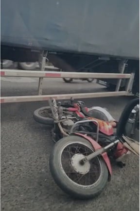 Accidente de tránsito. // Captura de video