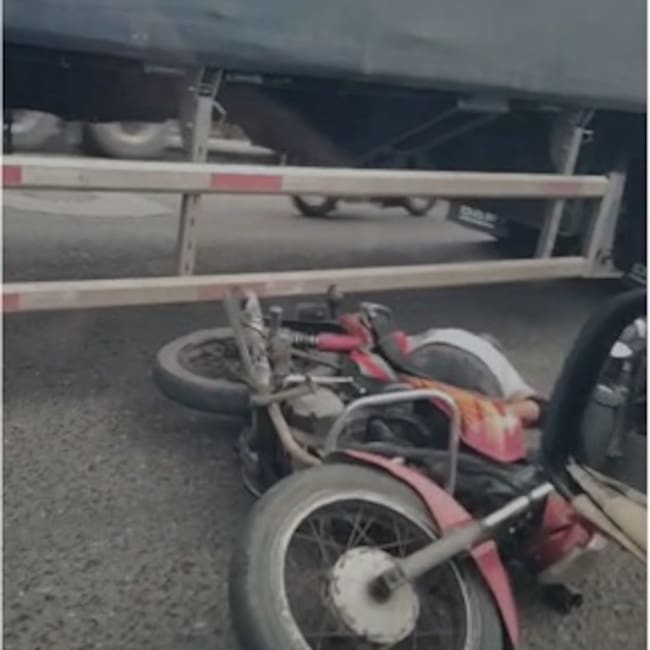Accidente de tránsito. // Captura de video