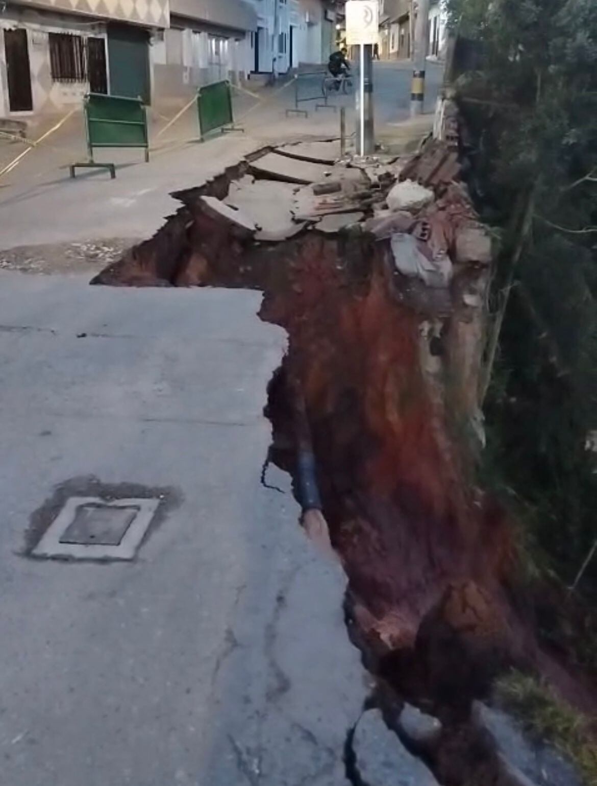 Talud en Santa Rosa de Osos. Foto: Cortesía