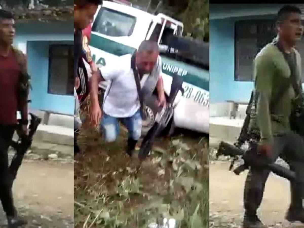Buscan a sujetos que hurtaron armas de policías asesinados en Cauca