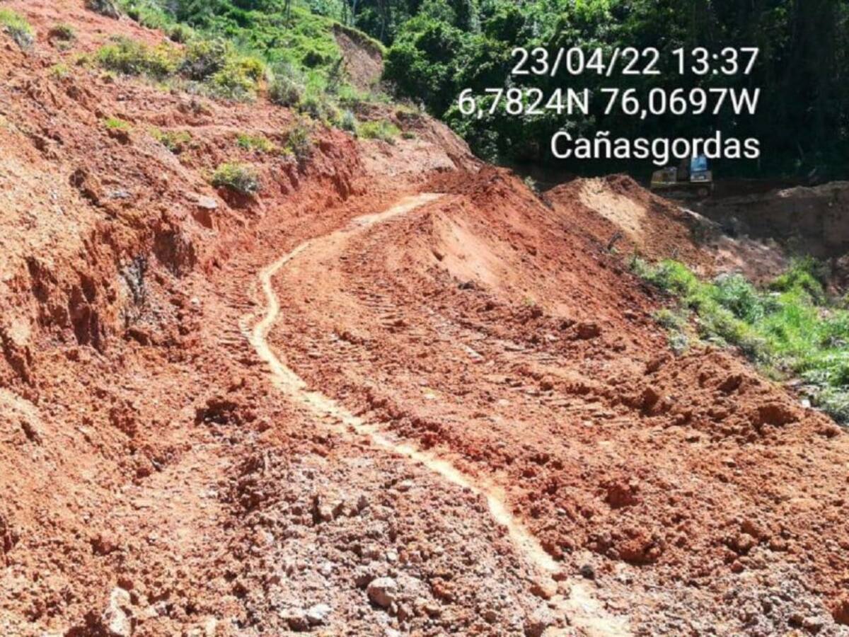 Las lluvias tienen varias carreteras afectadas en Frontino, Antioquia