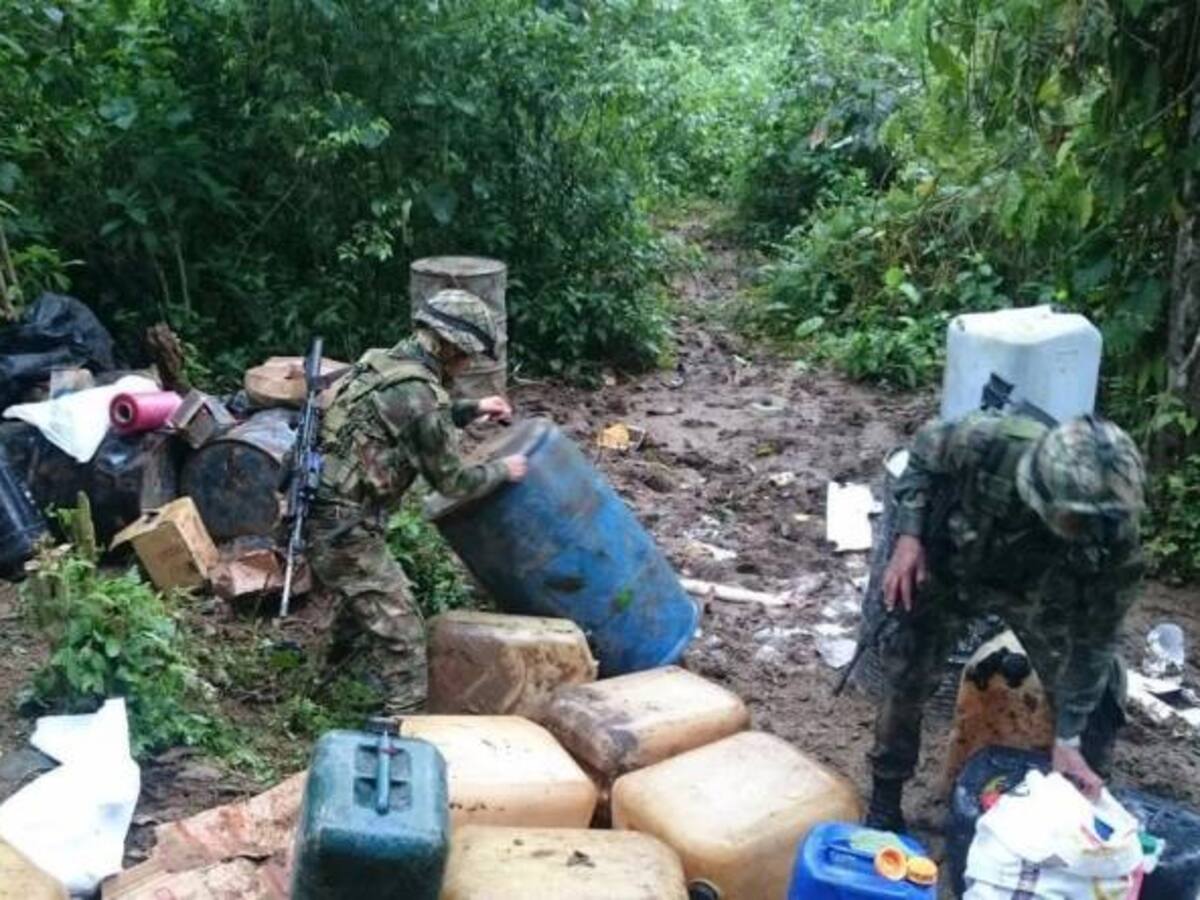 Cayó laboratorio de droga de disidentes de las Farc