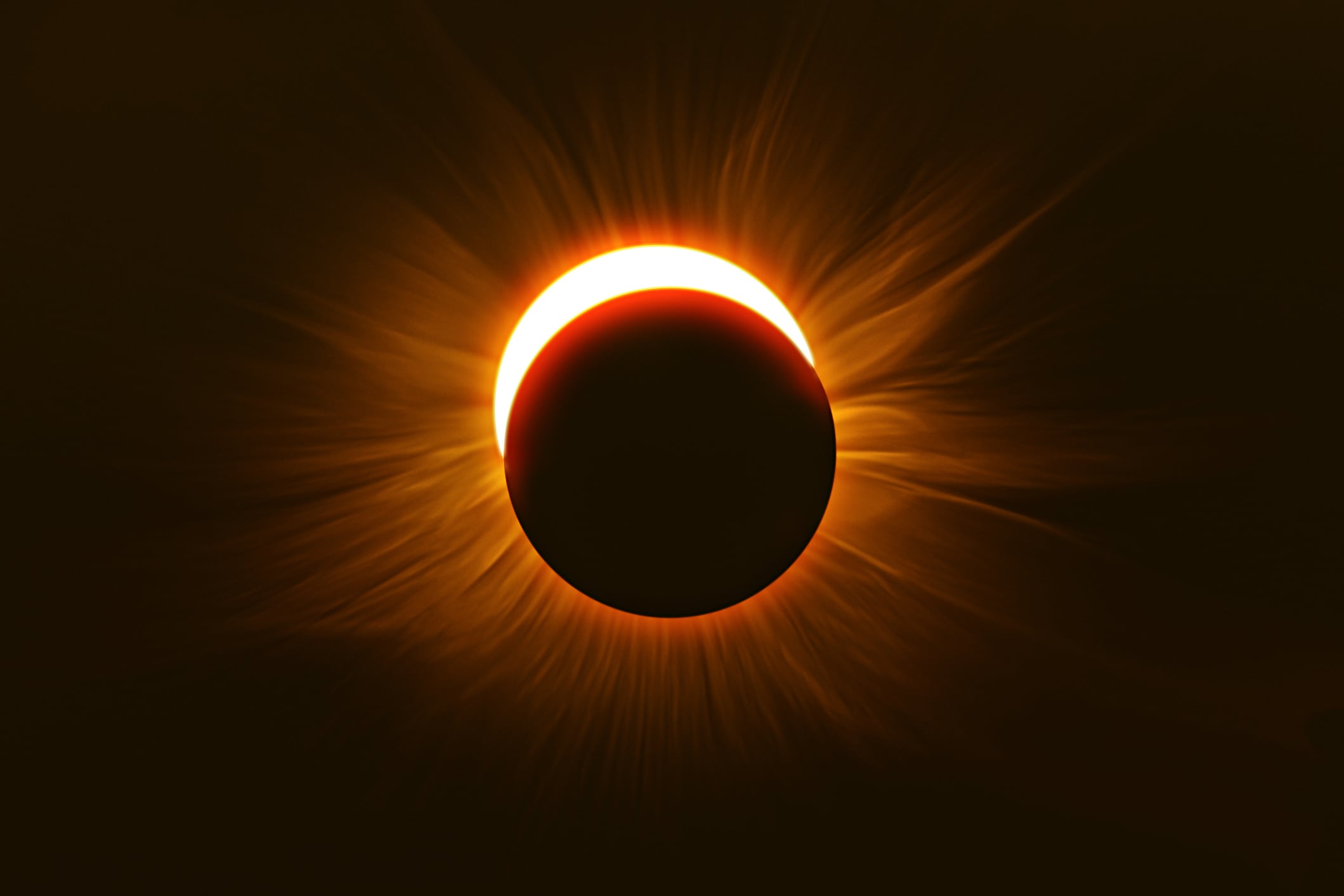 Imagen de referencia de eclipse solar. Foto: Getty Images.