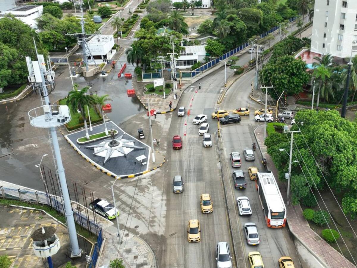 En Cartagena activan laboratorio de movilidad en Bocagrande con tres carriles habilitados
