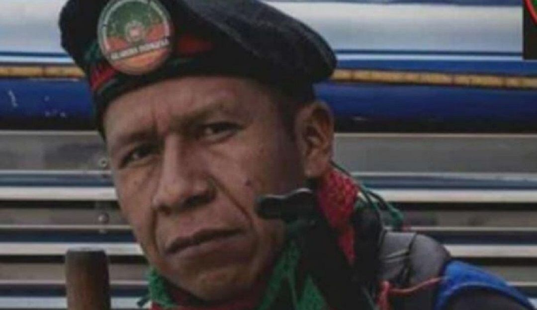 Alveiro Camayo Güetio, ex coordinador regional de la guardia indígena