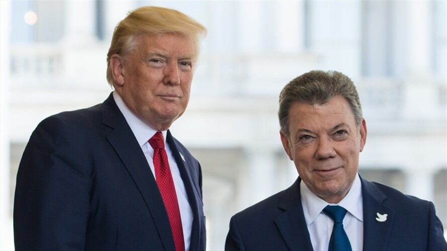 Juan Manuel Santos tendrá una nueva reunión con Donald Trump a finales de septiembre. Foto: Getty Images