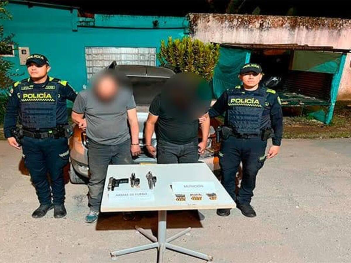 Tras intercambio de disparos, Policía frustró robo y capturó a dos hombres en Yacopí