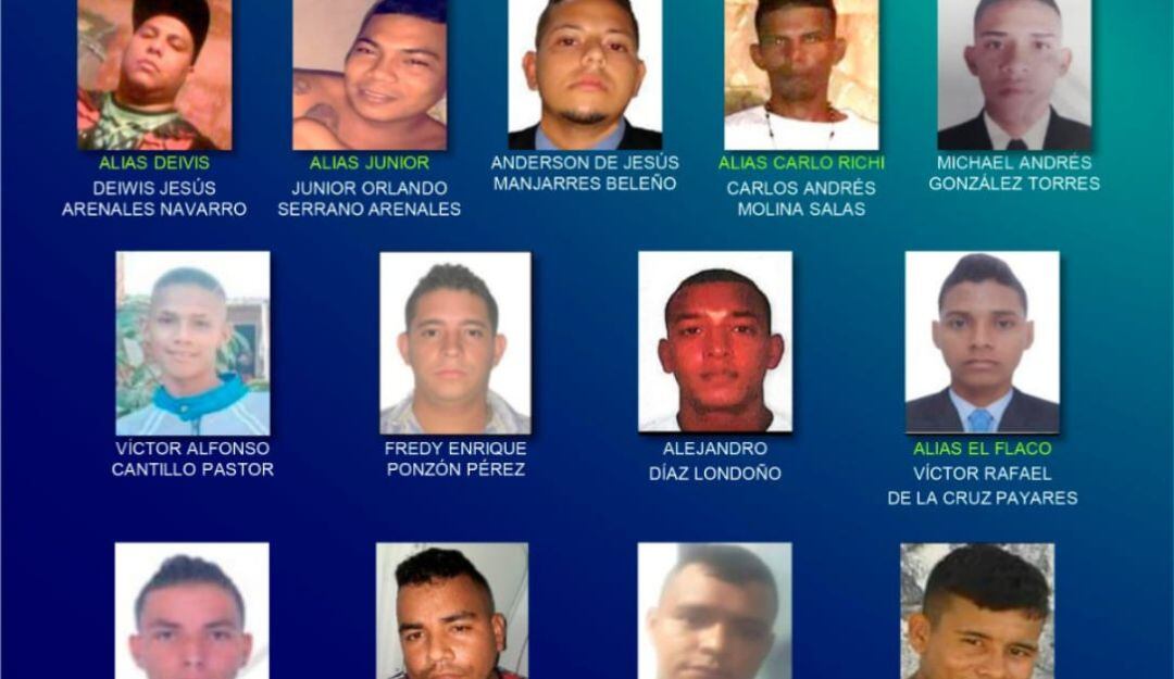 Cartel de los más buscados