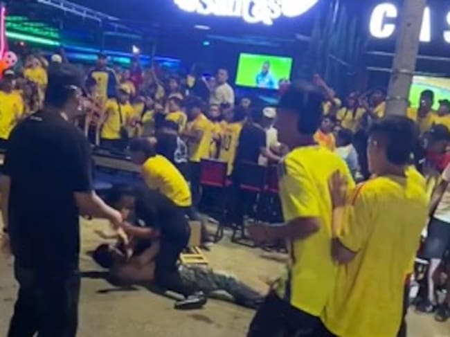 No hubo capturas tras batalla campal en Villa del Rosario durante el partido de Colombia. / Foto: Cortesía.